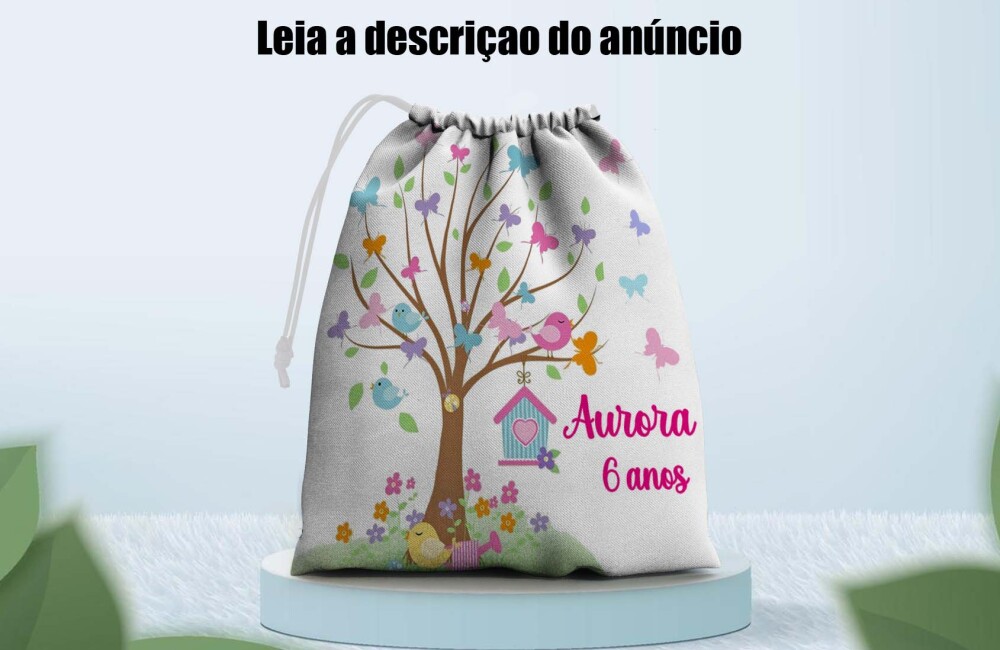 Saquinho Surpresa para lembrancinhas Jardim das Borboletas