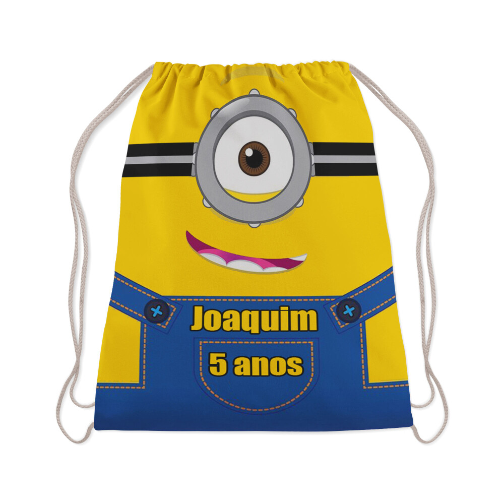Mochilinha personalizada Lembrancinhas dos Minions