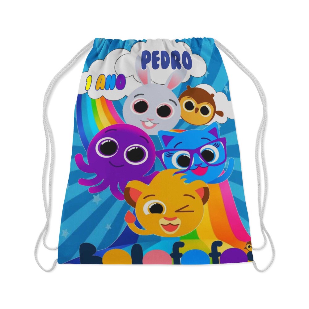 Mochilinha personalizada lembrancinhas dos Bolofofos