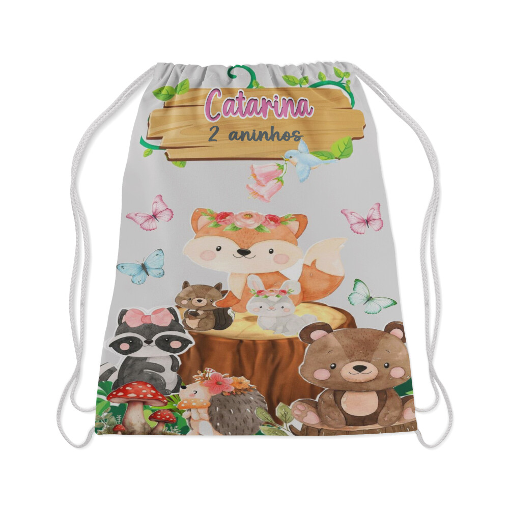 Mochilinha personalizada lembrancinhas  Bosque Encantado