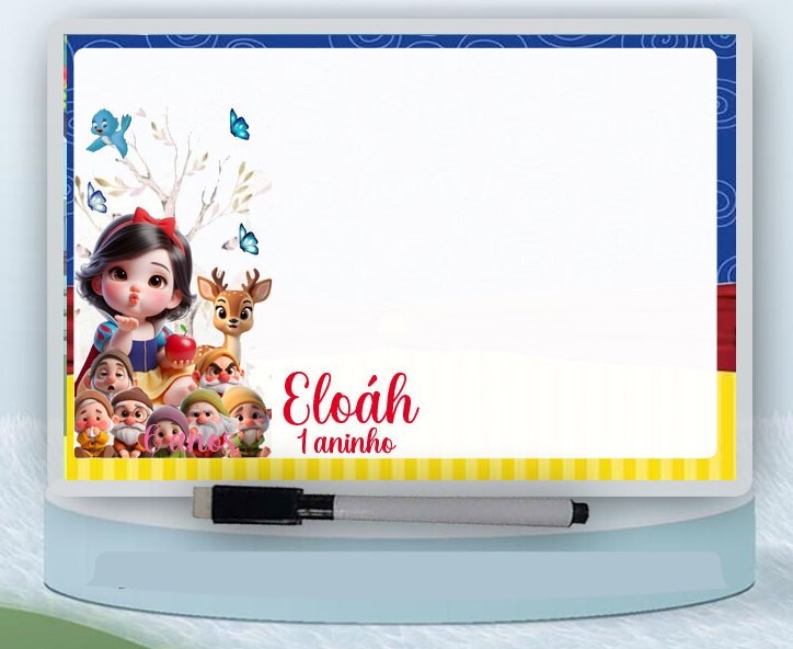 Lousa Mágica com Canetinha Personalizada lembrancinhas da Branca
