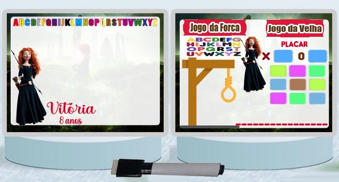 Lousa Mágica Personalizada lembrancinhas Valente