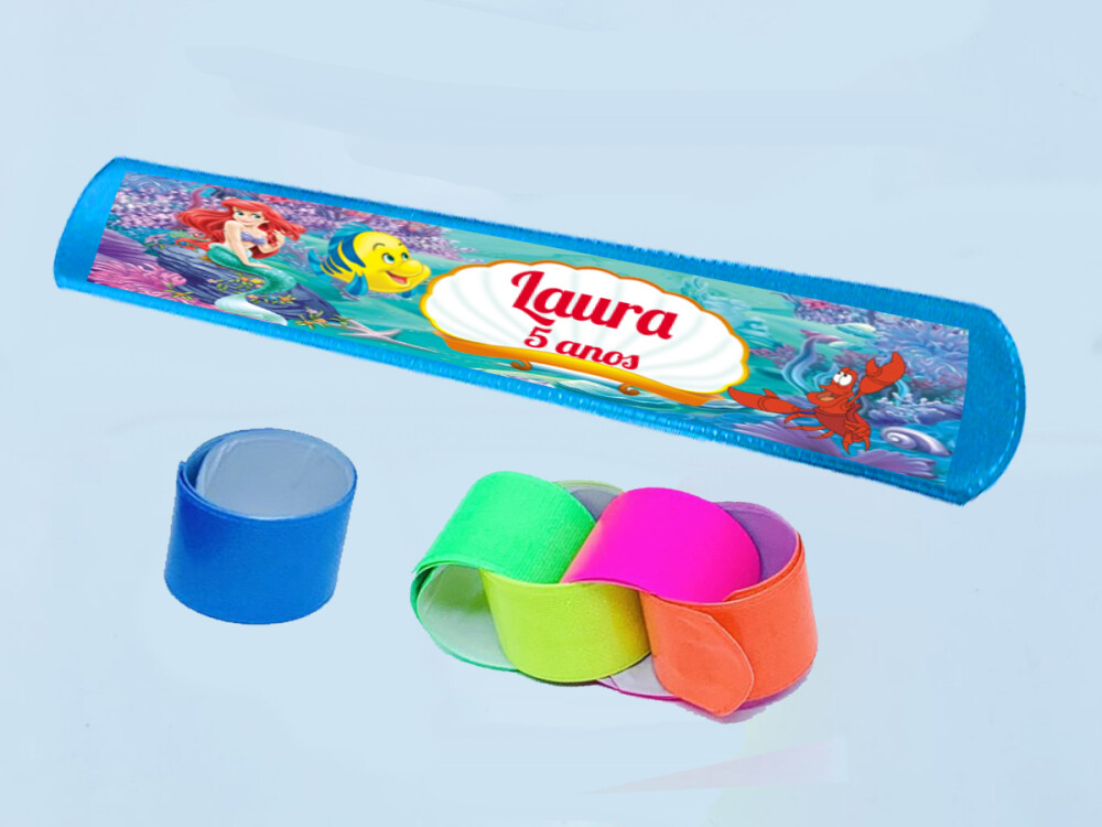 Pulseira Bate e Enrola da Sereia Ariel