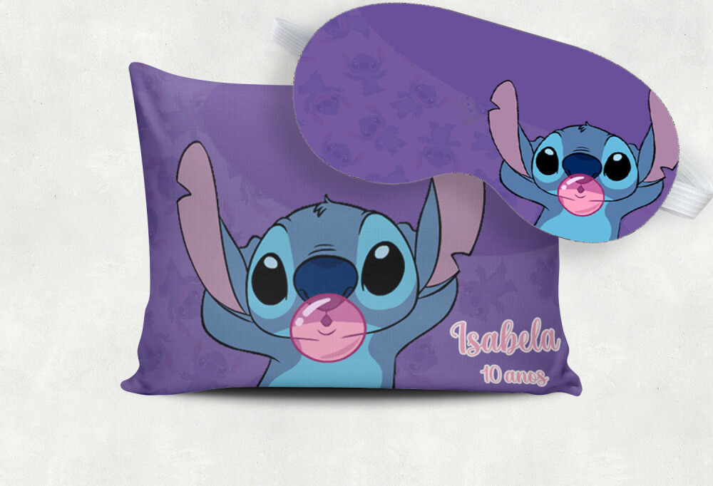 Kit Almofada e Mascara de Dormir personalizada lembrancinhas do S