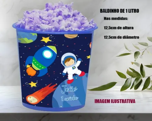 Balde de Pipoca do Astronauta