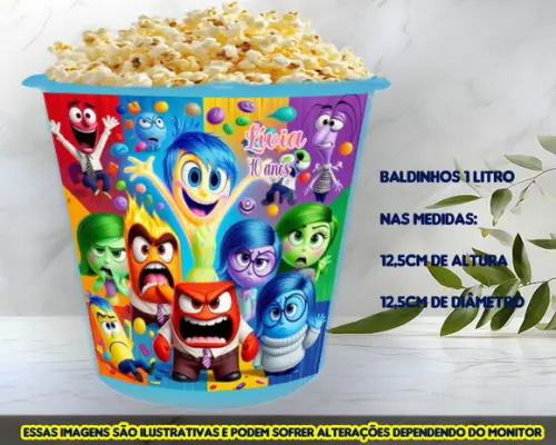 Balde de Pipoca Personalizado Divertidamente