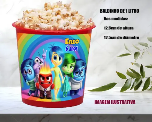 Balde de Pipoca Personalizado Divertidamente
