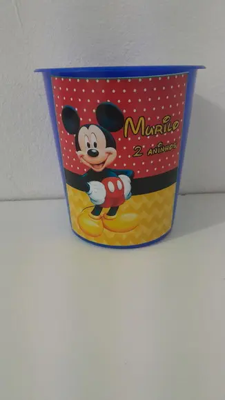 Balde de Pipoca Personalizado do Mickey
