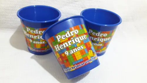 Balde de Pipoca Personalizado Lego