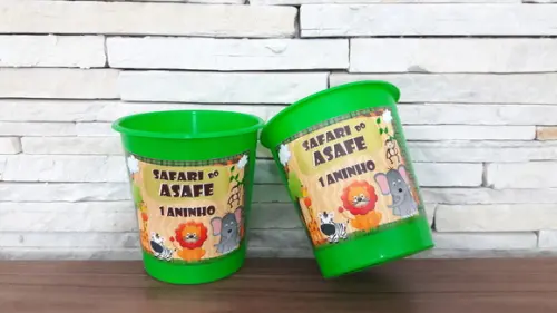 Balde de Pipoca Safari Baby