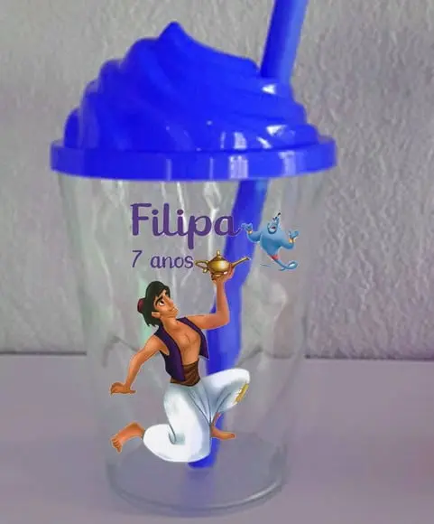 Copo Chantilly Personalizado do Aladim
