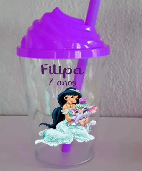 Copo Twister Personalizado da Princesa Jasmine