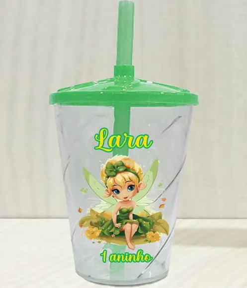 Copo Twister Personalizado da Tinkerbell