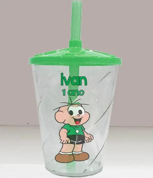 Copo Twister Personalizado do Cebolinha