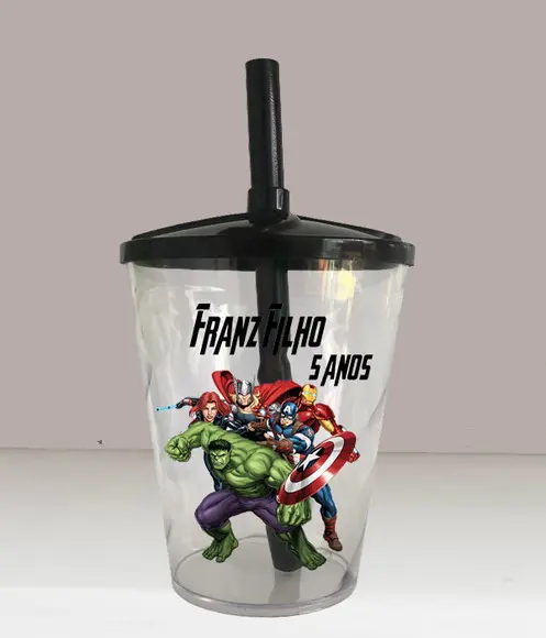 Copo Twister Personalizado dos Vingadores