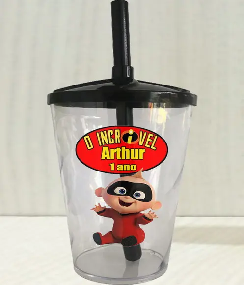 Copo Twister Personalizado do Zezé dos Incriveis