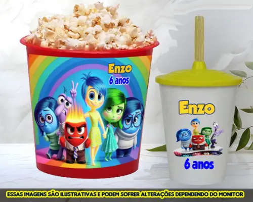 Kit Balde e Copo Twister Personalizado Divertidamente