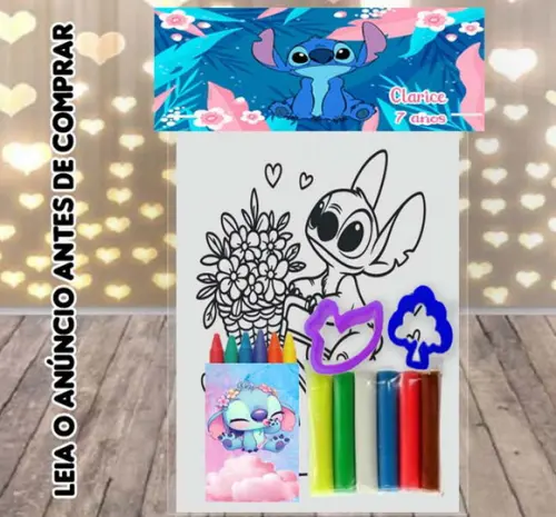 Kit Colorir +kit Massinha de Modelar do Sticth