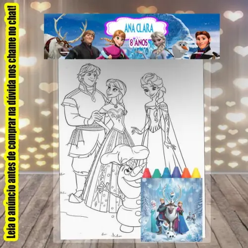Kit Colorir da Frozen