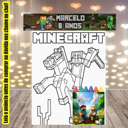 Kit Colorir do Minecraft