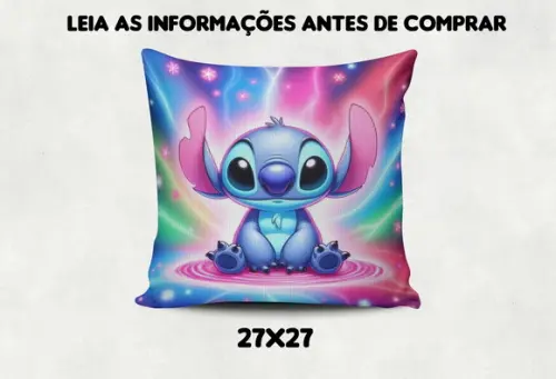 Kit com 4 Almofadas de Decoração do Stitch