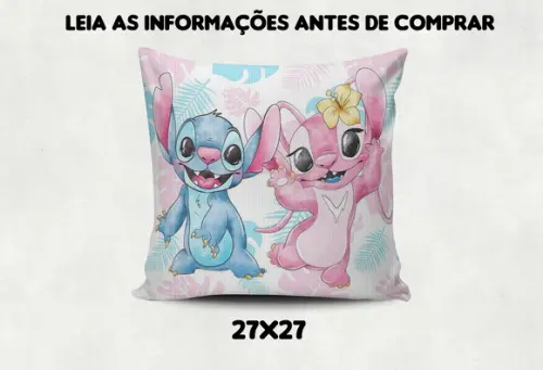 Kit com 4 Almofadas Decoraçao do Stitch