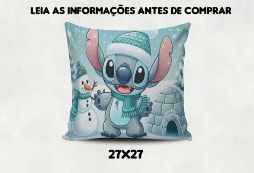 Kit com 4 Almofadas de Decoração do Stitch