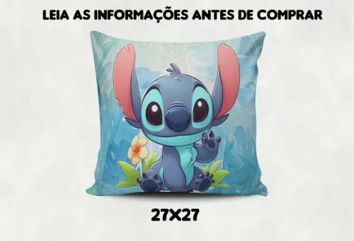 Kit com 4 Almofadas Decoraçao do Stitch