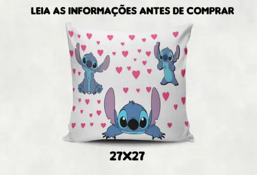 Kit com 4 Almofadas Decoração do Stitch