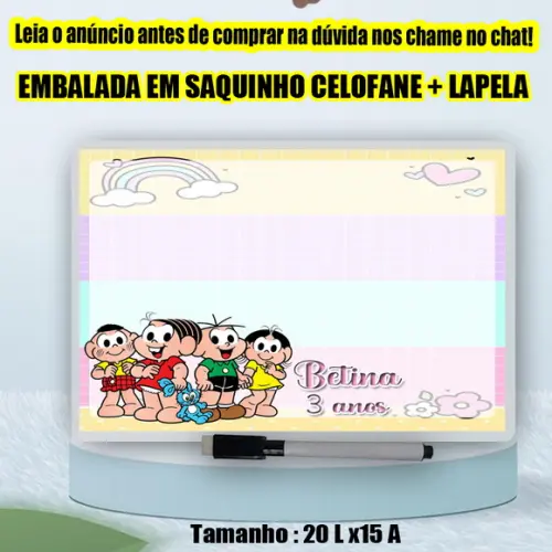 Lousa Magica com Canetinha da Turma da Mônica