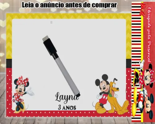 Lousa Magica com Canetinha da Minnie Mickey