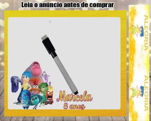 Lousa Magica e Canetinha Personalizada Divertidamente
