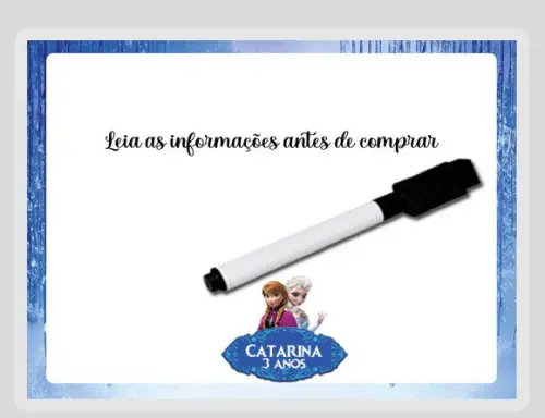 Lousinha Magica para Lembrancinhas da Frozen
