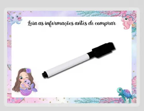 Lousinha Magica Personalizada da Sereia Baby