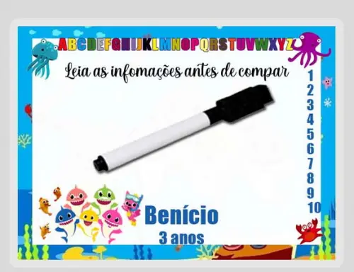 Lousinha Magica Personalizada do Baby Shark