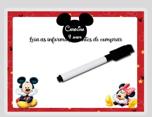 Lousinha Magica Personalizada do Mickey