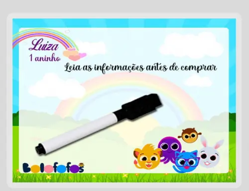 Lousinha Magica Personalizada dos Bolofofos