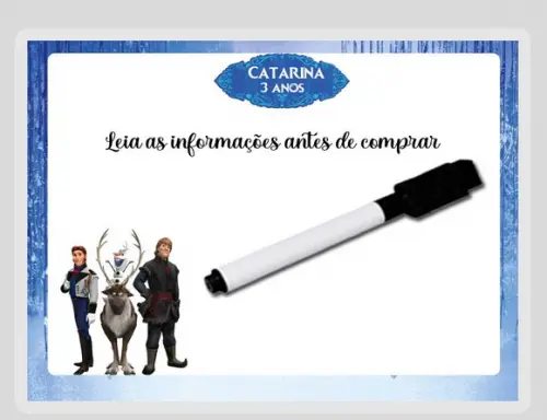 Lousinha Magica Personalizada Frozen