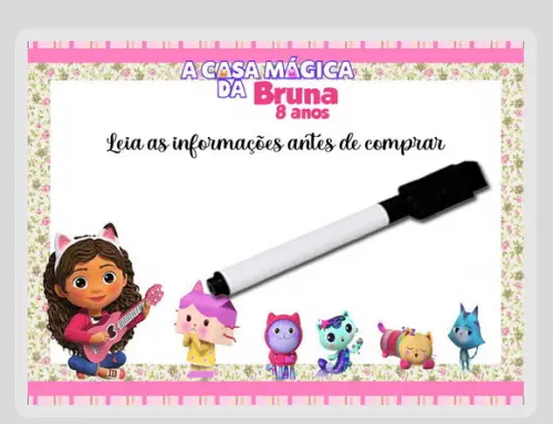 Lousinha Personalizada Casa Mágica da Gabi