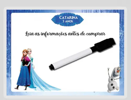 Lousinha Personalizada da Frozen