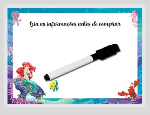 Lousinha Personalizada da Sereia Ariel
