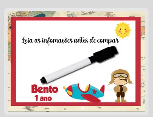 Lousinha Personalizada para Lembrancinhas Aviador
