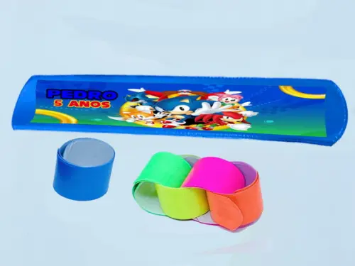 Pulseira Bate e Enrola Cores Sortidas do Sonic