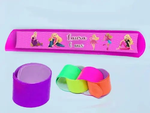 Pulseira Bate e Enrola da Barbie