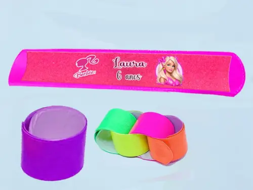 Pulseira Bate e Enrola da Barbie