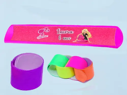 Pulseira Bate e Enrola da Barbie
