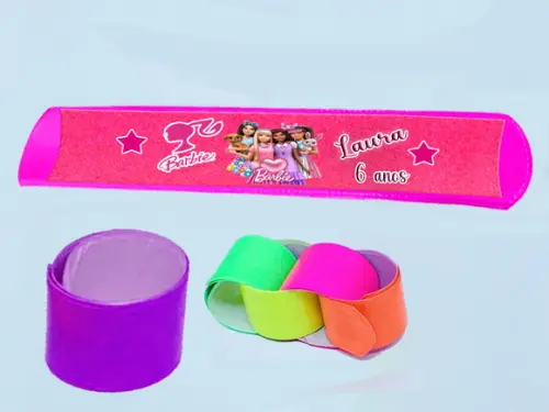 Pulseira Bate e Enrola da Barbie