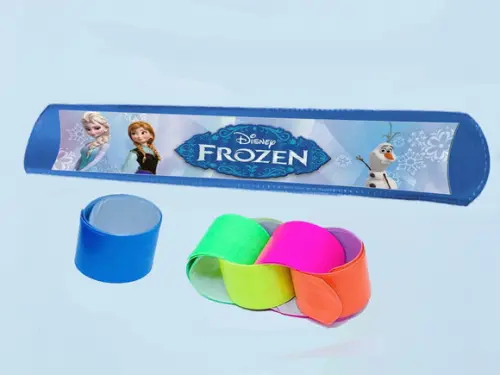 Pulseira Bate e Enrola Frozen