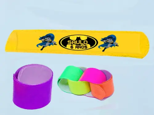 Pulseira Bate e Enrola Personalizada do Batman