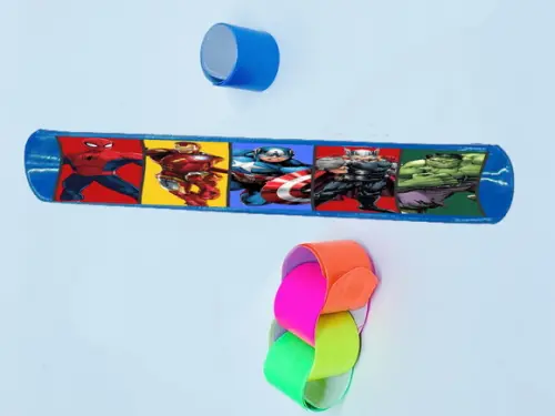 Pulseira Bate Enrola Infantil Personalizada do Vingadores